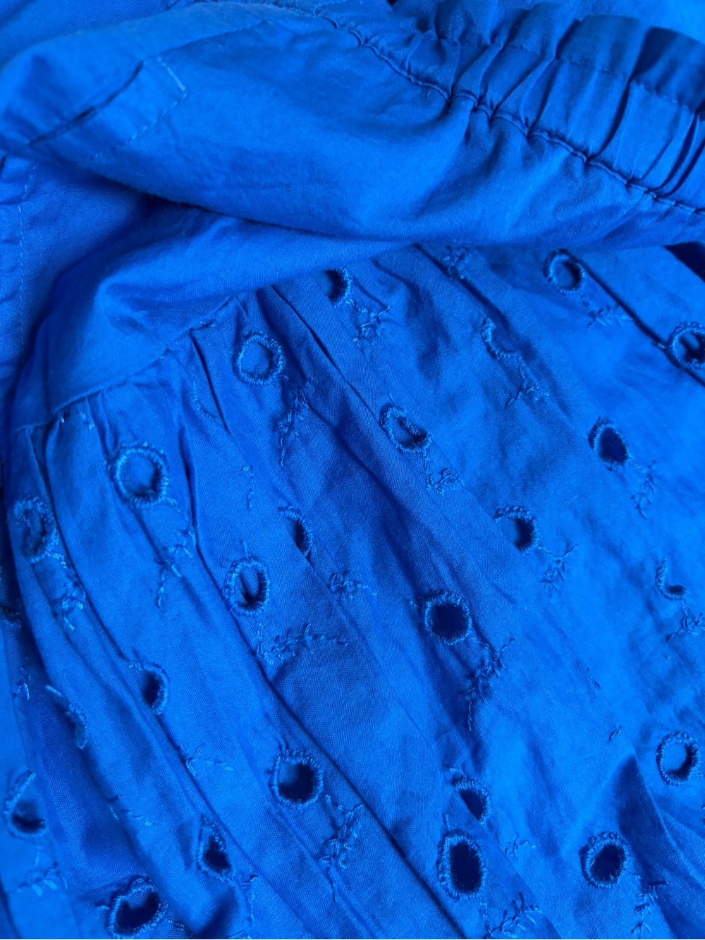 J. Crew Royal Blue Eyelet Maxi Skirt - Picture 5 of 5